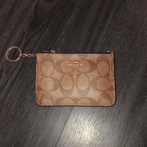 Coach Purple Logo Change/Card Holder
